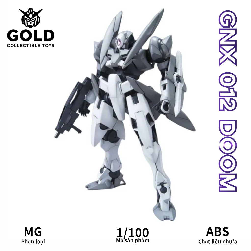 Giao hàng nhanh Bộ mô hình Gundam GNX Doom Type 012 – Tỷ lệ 1/100 MG với Lò phản ứng năng lượng mặt 