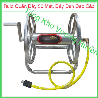 RuLo Quấn 10-50m Dây,cho máy rửa xe gia đình,máy rửa xe xách tay,ren 22mm và 14mm, tiện lợi nhanh chóng hàng xịn