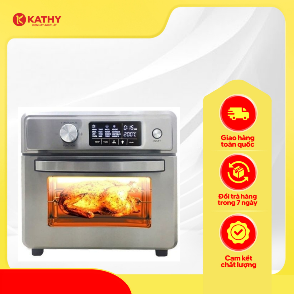 Nồi Chiên Không Dầu Sharp KS23 23L – Air Fryer + Lò Nướng Đa Năng, Nướng Gà Nguyên Con.