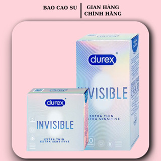 Bao cao su Durex Invisible siêu mỏng, mang lại cảm giác chân thật tối đa - Hộp 3 cái / 10 cái