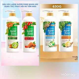 Dầu Gội LASHE Ngăn Gãy Rụng Tóc và Phục Hồi Hư Tổn 640G