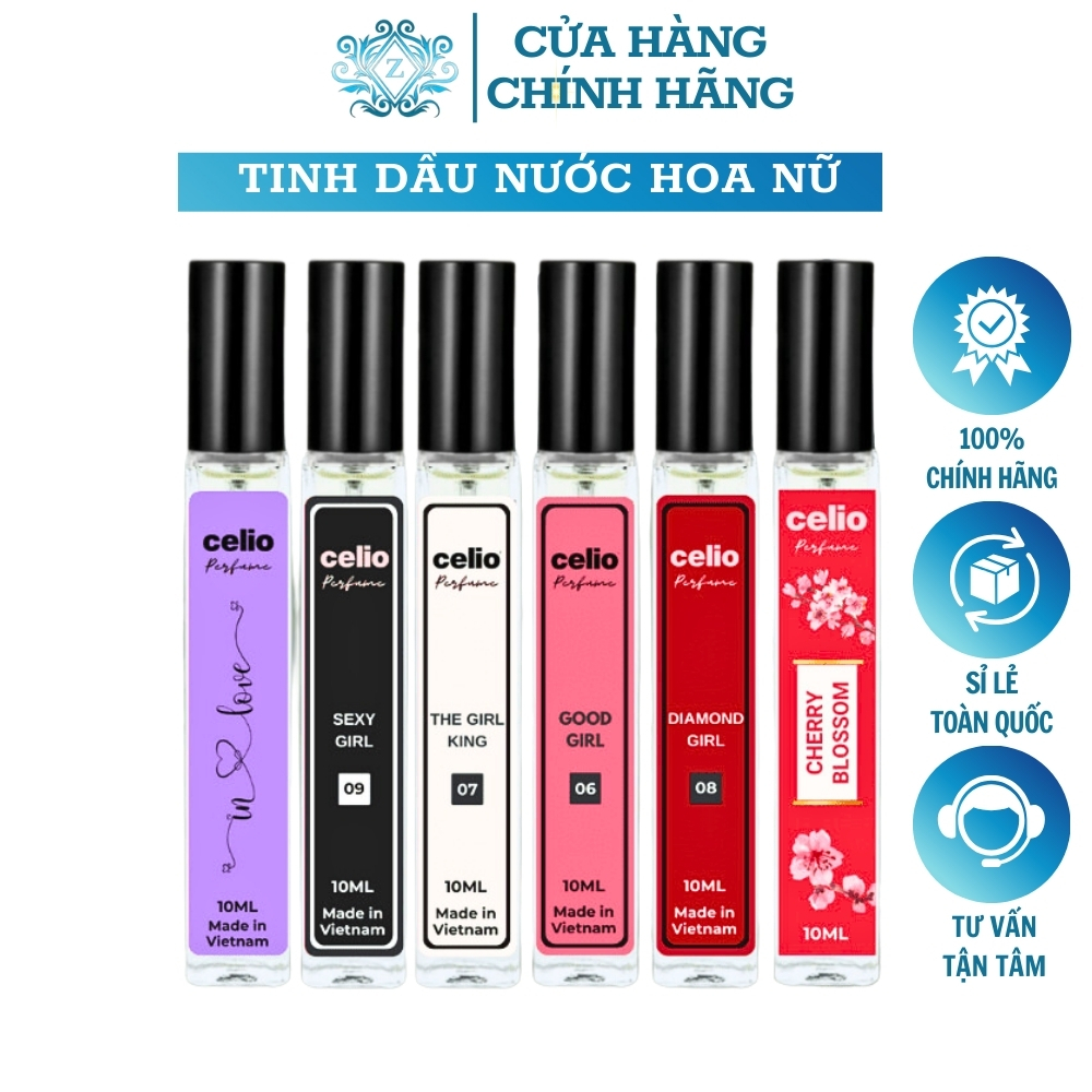 Nc Hoa Nữ Celio Chính Hãng 10ml Tinh Dầu Nước Hoa Cao Cấp Mini Giá Rẻ Xịt Lưu Hương Thơm Lâu Quyến R