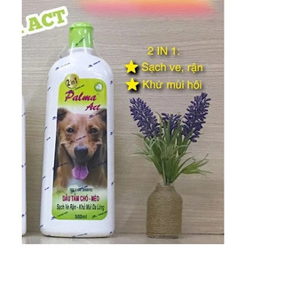 Dầu Tắm Chó mèo Palma Act - 500ml hỗ trợ trị ve rận chó