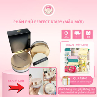   PERFECT DIARY  Phấn Phủ Bột PERFECT DIARY Nắp Vàng Kiềm Dầu Kháng Mồ Hôi 7g 