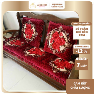  Thảm trải ghế ghế tây âu nhập khẩu cao cấp đệm ghế gỗ thảm trải trên ghế gỗ chất liệu dầy êm ái 