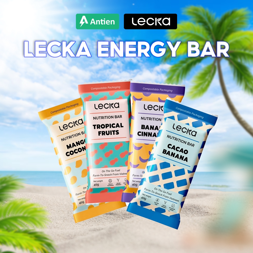 Thanh năng lượng Lecka Energy Bar đủ vị - Tiện dụng, bổ sung dinh dưỡng nhanh trong vận động