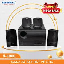 loa SoundMax ( loa Vi Tính) A  4000, HÀNG CHÍNH HÃNG
