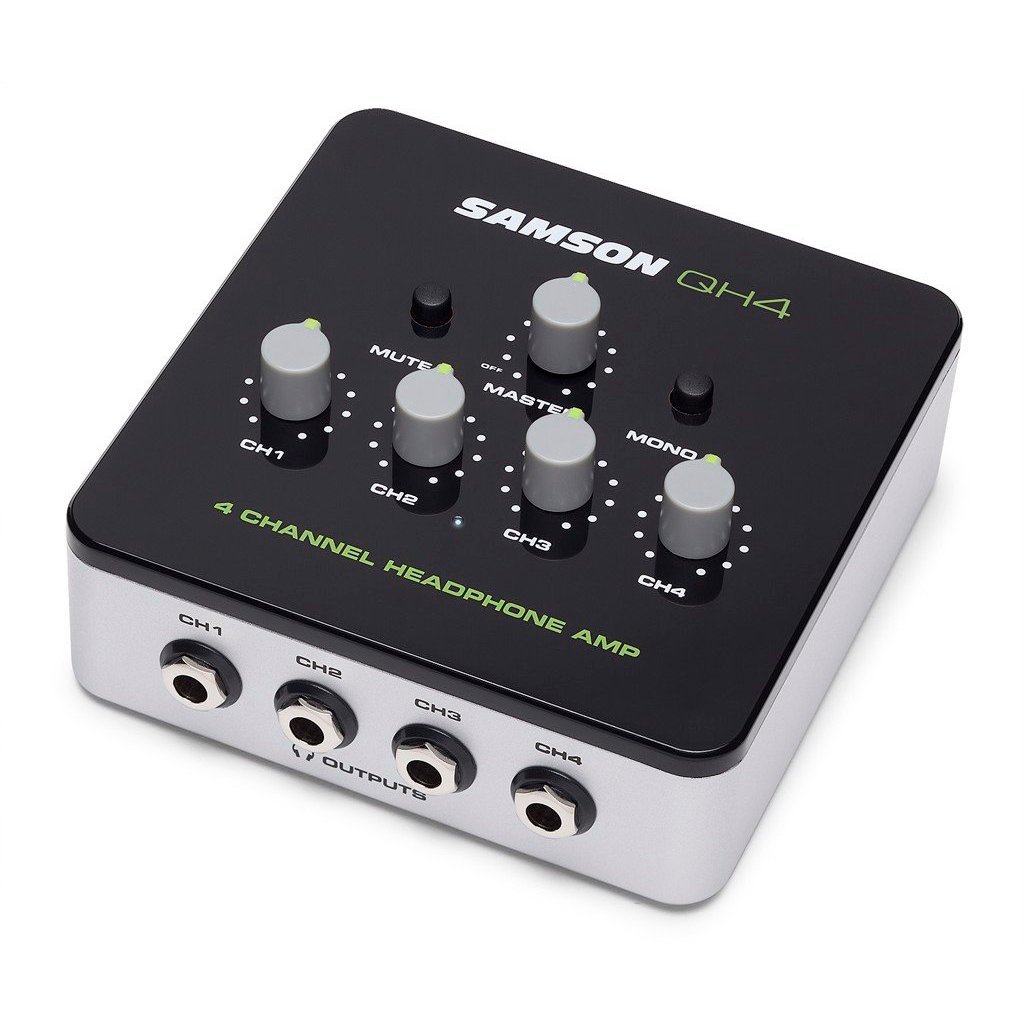 Bộ Chia 4 Tai Nghe Riêng Biệt Samson QH4 | 4-Channel Headphone Amplifier |Khuếch Đại Tai Nghe Studio