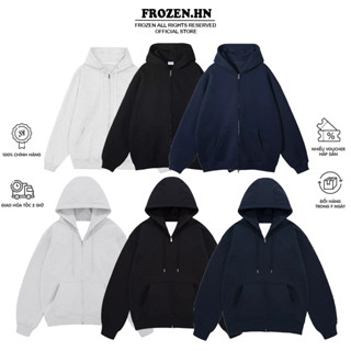  Áo Hoodie Zip Frozen Trơn Local Brand Áo Khoác Nỉ Phong Cách Hàn Quốc Unisex Nam Nữ 