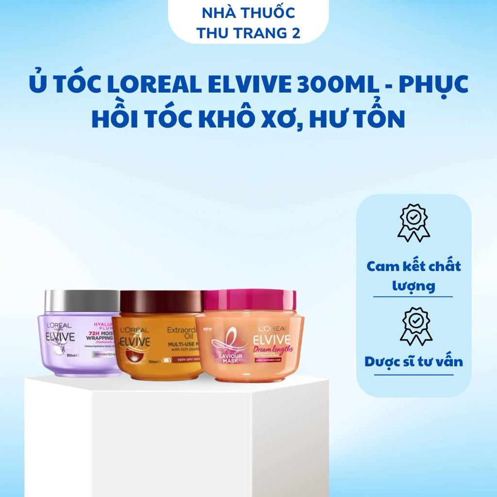 Nội Địa Úc - Ủ Tóc Dành Cho Tóc Hư Tổn ELVIVE 300ml