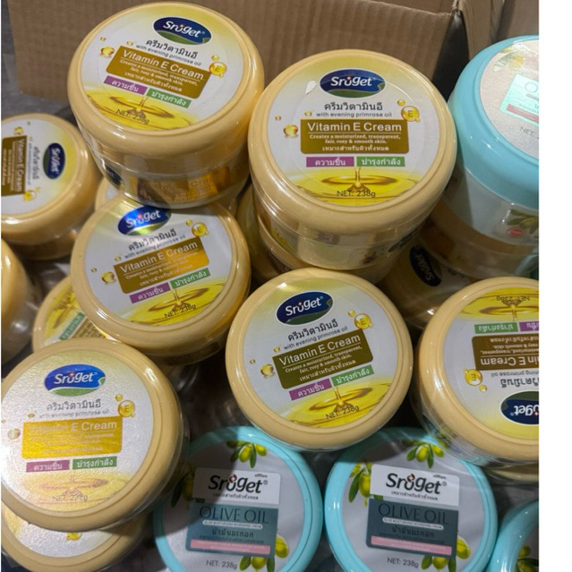 Kem dưỡng ẩm body SROGET Thái Lan cung cấp ViTaMin E cho da mềm mịn chống da khô nứt nẻ tinh chất ol