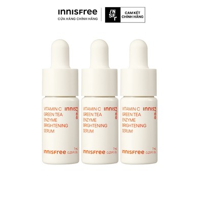 (Quà tặng không bán) Set 03 Tinh chất dưỡng sáng da Vitamin C Green Tea Enzyme Brightening Serum 7mlx3