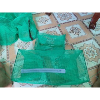 Lợp Bẫy Cua Đồng Đa Năng Có Khóa Kéo – 2 Hom Vào, Gấp Gọn Dễ Dàng