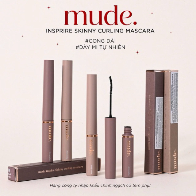 [AUTH 100%] MASCARA MUDE CHUỐT MI INSPIRE SKINNY CURLING MASCARA