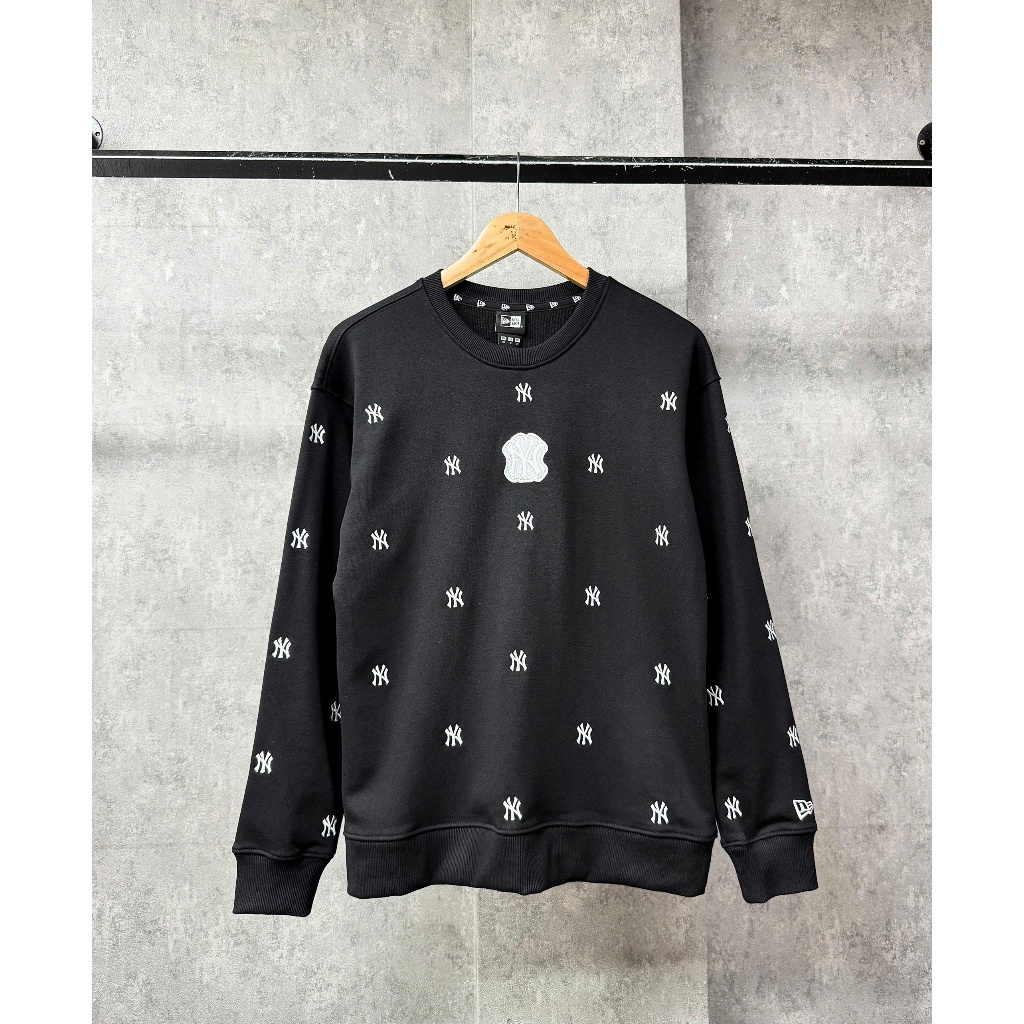 (CHINH HÃNG) ÁO SWEATER NY FULL THÊU- ĐEN-15444795
