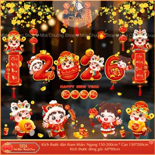  Decal Tết 2026 Decal Dán Kính Tết Chữ Tiếng Việt In 2 Mặt Trang Trí Năm Mới Tĩnh Điện 