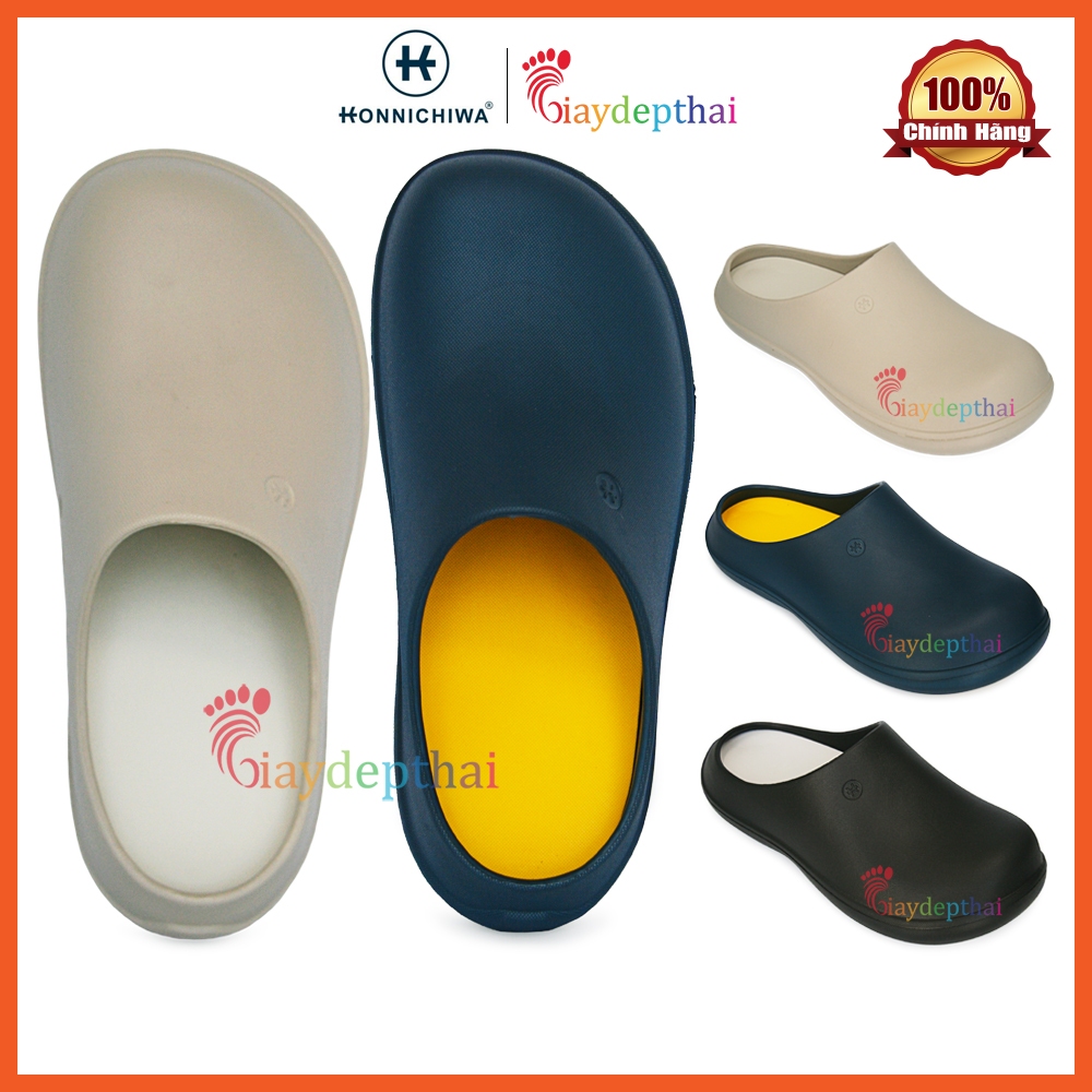 [36-45] Dép sục nam nữ Thái Lan Konnichiwa Akari, cao su siêu êm mềm, form rộng