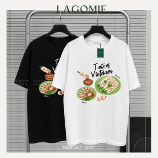 Áo Thun Form Rộng Cotton 100% MÓN ĂN VIỆT NAM - GỎI CUỐN BÒ BÍA Cao Cấp Unisex Nam Nữ Local Brand LAGOMIE