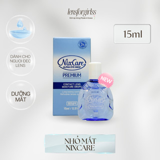 Dưỡng ẩm và làm mềm kính áp tròng NIXCARE ALPHA EYESDROP | Cấp ẩm lens | LENSFORGIRLSS