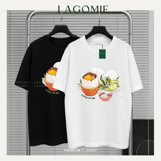 Áo Thun Form Rộng Cotton 100% MÓN ĂN VIỆT NAM - HỘT VỊT LỘN Cao Cấp Unisex Nam Nữ Local Brand LAGOMIE