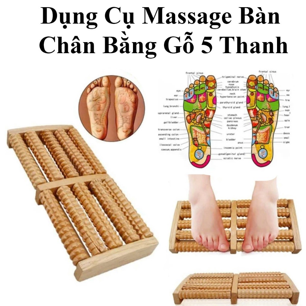 Dụng Cụ Massage Chân Bằng Gỗ Siêu Cao Cấp