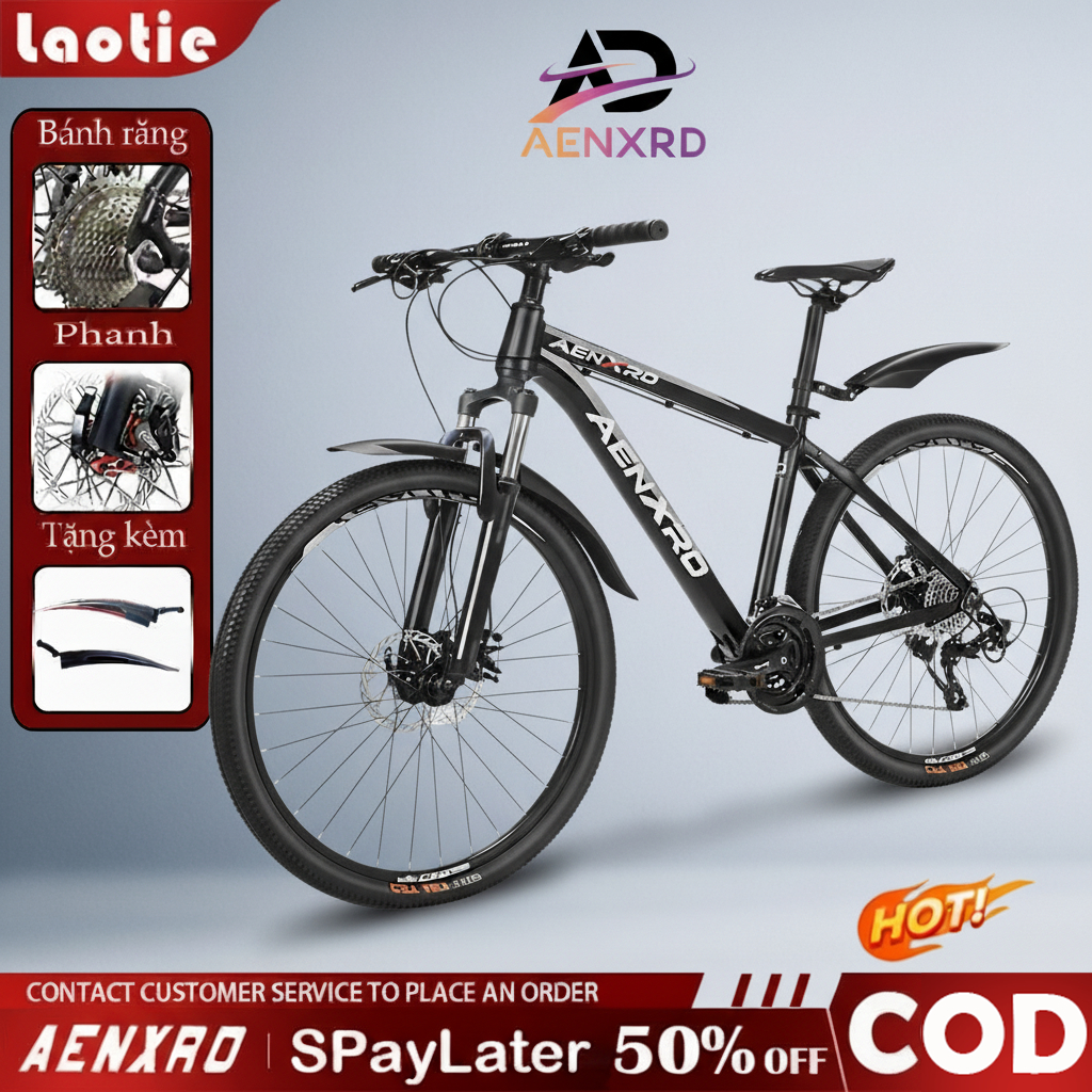 Xe đạp địa hình 26/27.5inch tốc độ có thể chuyển đổi người lớn nâng cấp giảm sóc bánh và khung