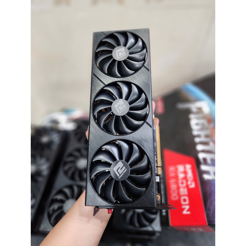 Card màn hình VGA RX 6800 16GB GDDR6 PowerColor Fighter (AXRX 6800 16GBD6-3DH/OC)
