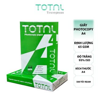 Giấy A4 TOTAL định lượng 65gsm