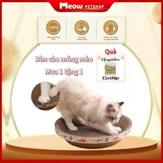 [Hoả Tốc] Ổ Cào Móng Mèo Loại 1 Siêu Cứng 35/40/45/50cm, Mẫu Ngẫu Nhiên, Tặng Kèm Cỏ Catnip