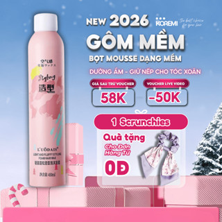  Gôm mềm keo xịt giữ nếp tóc nữ keo bọt tạo kiểu tóc xoăn nam mềm chai 420ml 450ml Chính Hãng 
