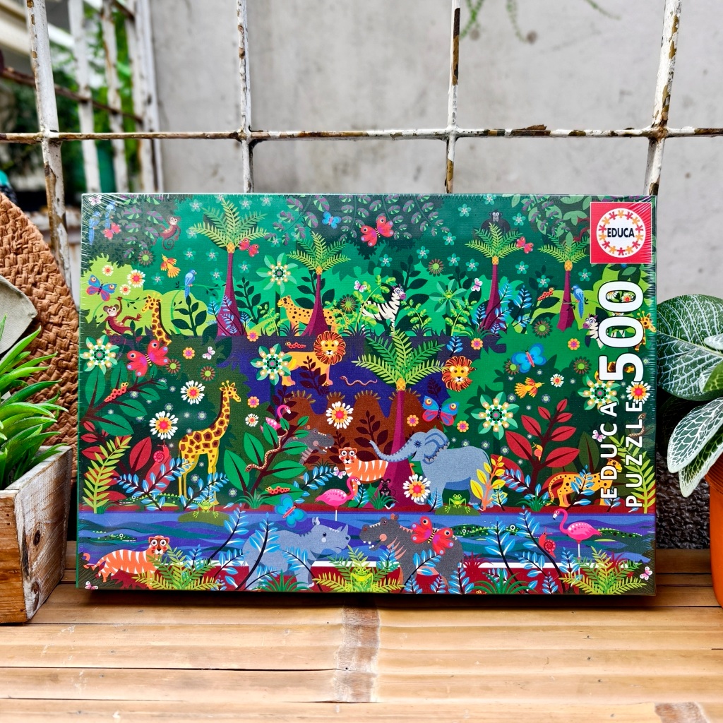 (Có sẵn) Tranh ghép hình puzzle 500 mảnh "Jungle", Educa