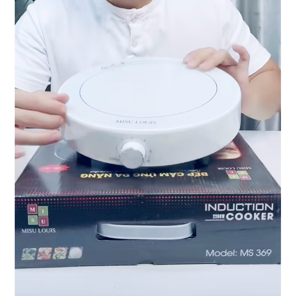 Bếp từ đơn tròn , bếp từ tròn MISU LOUIS CÔNG SUẤT 2200W , BẾP TỪ ĐƠN CHÍNH HÃNG