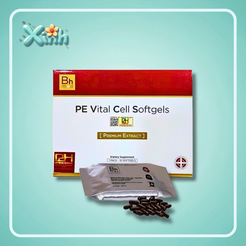 Viên uống trẻ hoá tế bào Bhmed Vital Cell Softgels 10 viên, 30 viên - Xinh