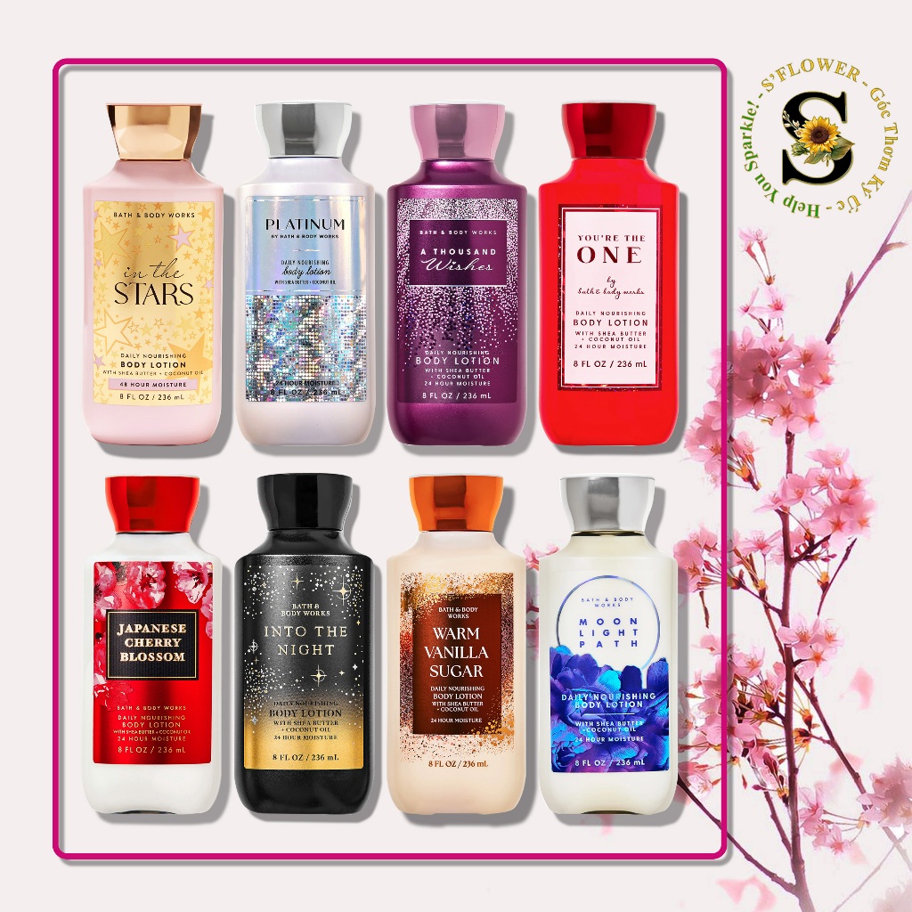 [Auth - Nhiều Mùi] Sữa Dưỡng Thể Lưu Hương Mịn Da Bath & Body Works (236ml)