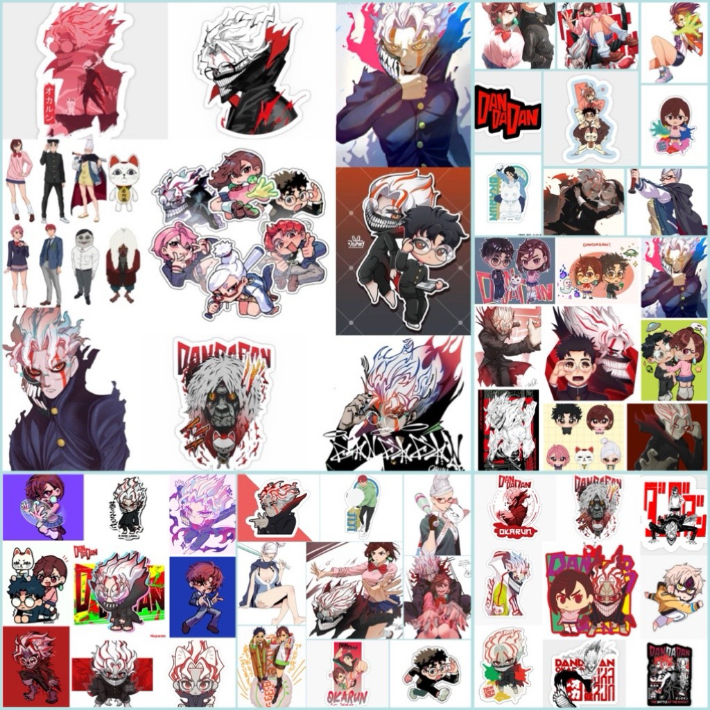 Sticker dandadan 60 hình éo lụa khác nhau / ảnh dán hình dandadan