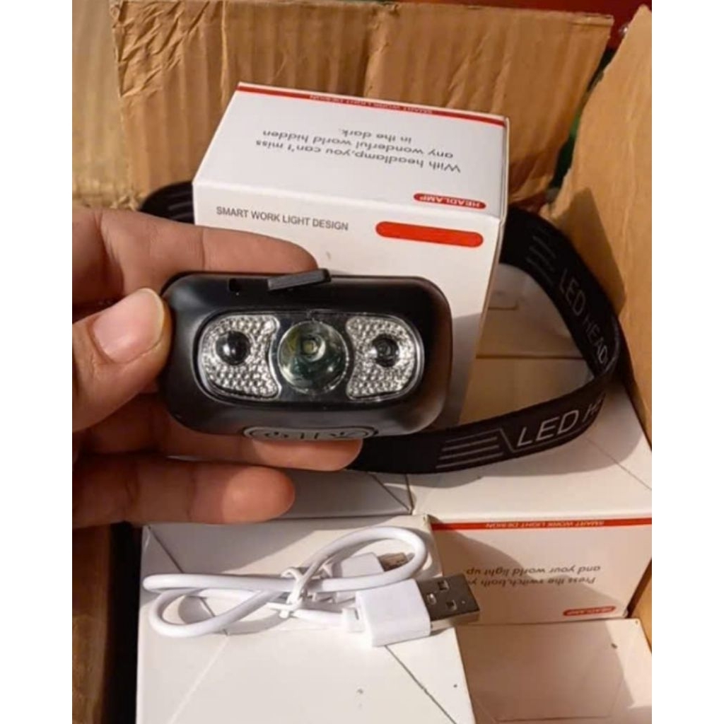 đèn pin đội đầu -  30w chiếu xa siêu sáng ( 3 chế độ sáng nhấp nháy SOS, Pin sạc)