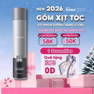  Gôm mềm gôm xịt tạo kiểu tóc nam nữ keo bọt xịt giữ nếp tóc Chai to 420ml 450ml Chính hãng kèm combo máy uốn ép sấy t 