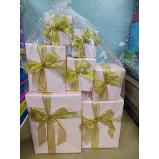 combo hộp trang trí noel gồm 7 hộp nhỏ