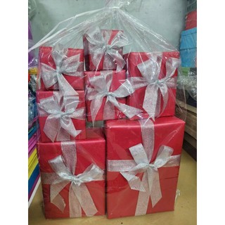 combo hộp trang trí noel gồm 7 hộp nhỏ