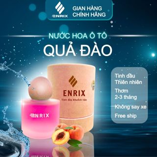  Nước hoa ô tô cao cấp Enrix hương Đào 50ml tinh dầu thơm xe sáp thơm khử mùi hôi hương dịu nhẹ 