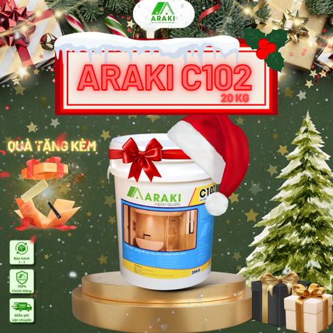 [20kg] Sơn chống thấm xi măng 2 thành phần Araki C102 chống thấm tường, sàn mái hiệu quả