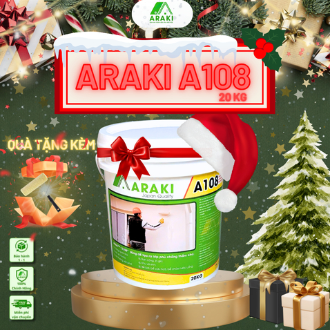 Sơn keo chống thấm PU - Araki A108, 20kg, chuyên dùng cho mái nhà, sân thượng,ban công, tường...