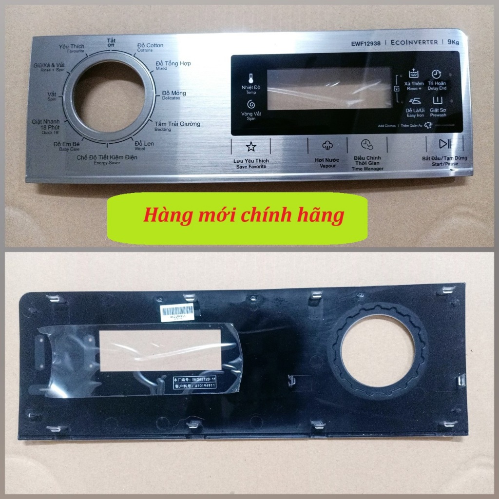 Mặt taplo cảm ứng máy giặt Electrolux 9kg EWF 12938 mới chính hãng
