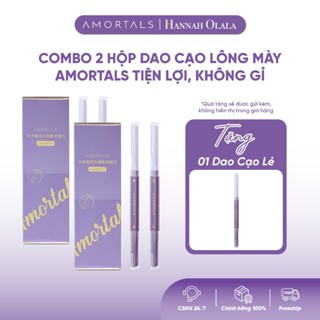   HO  Dao Cạo Lông Mày 2 Đầu AMORTALS Không Gây Trầy Xước Dễ Thao Tác 