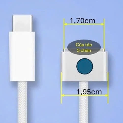 Cáp sạc từ tính 60W Type C sang Ma gSafe 3 (2m)