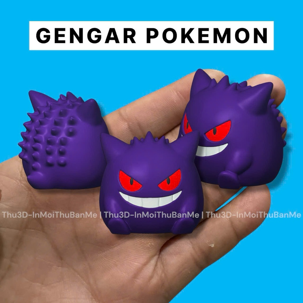 Gengar Pokemon | Mô hình đồ chơi 3D & Móc khoá | Bộ sưu tập Pokemon