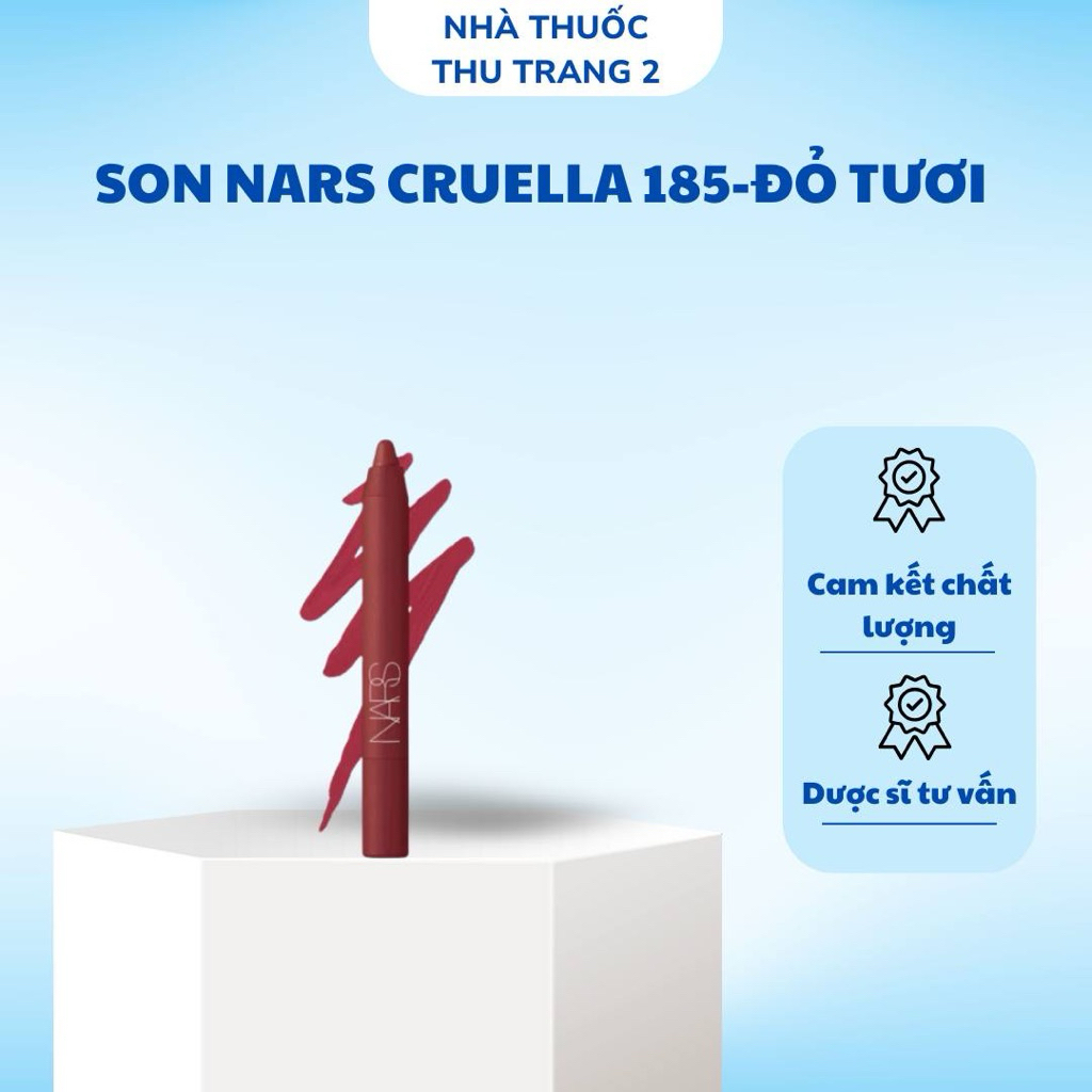 Bill Hãng - SON THỎI MINI NARS CRUELLA 185 MÀU ĐỎ TƯƠI