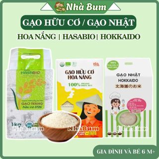   Date 7-12 2026  Gạo trắng hữu cơ Hasabio,Gạo ST25   Hoa Nắng  Hoa sữa - Gạo hữu cơ Gạo Nhật Hokaido cho bé ăn dặm 
