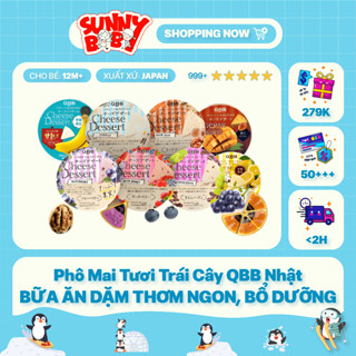   NHẬT BẢN  Phô mai tươi trái cây QBB Nhật cho Bé DATE MỚI 