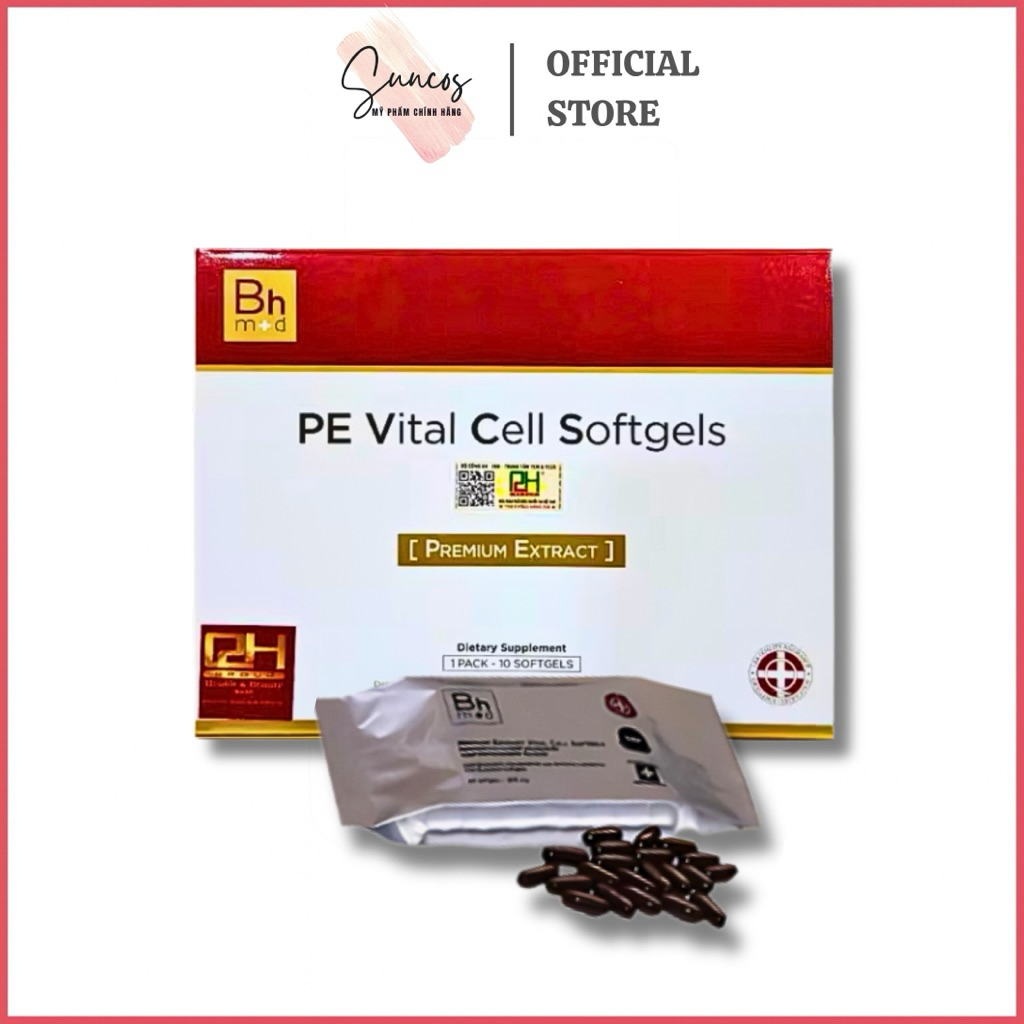 Viên uống trẻ hoá tế bào Bhmed Vital Cell Softgels 10 viên, 30 viên - Suncos